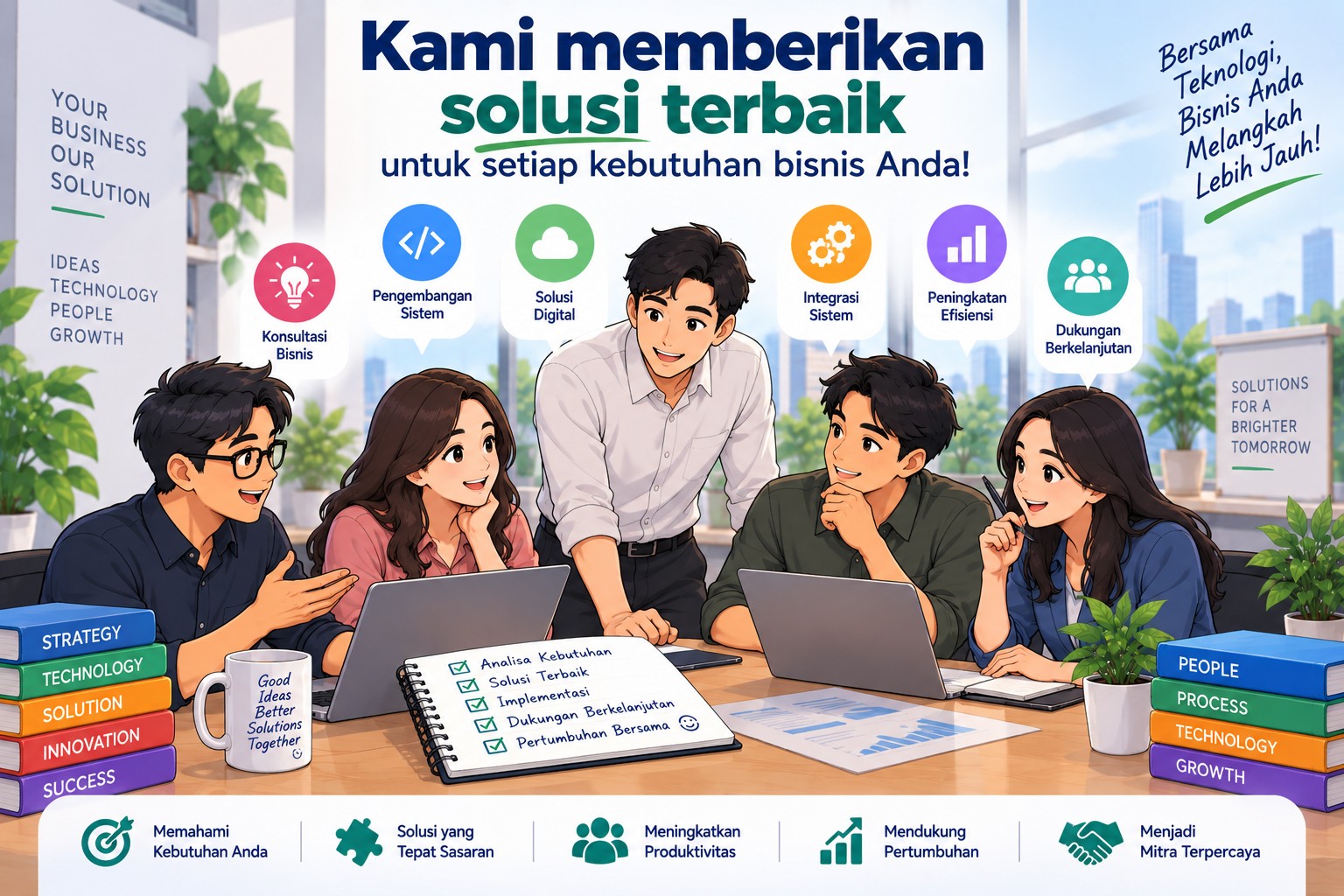 Our team at work